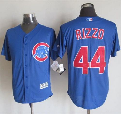 Cubs #44 Anthony Rizzo Blue New Cool Base Stitched MLB Jersey - Click Image to Close
